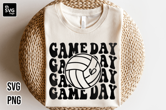 Game Day SVG, Volleyball SVG, Sports SVG Graphic Print Templates By thSVGpage
