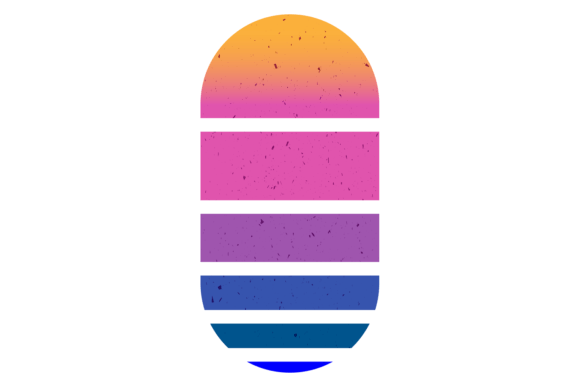 Marine Sunrise Retro Logo. Surf Graphic Graphic Illustrations By ladadikart