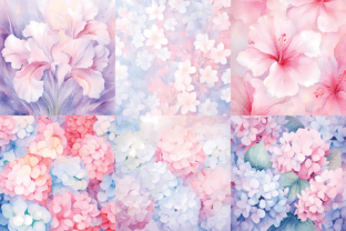 Watercolor White Pink Flower Backgrounds Grafica Sfondi Di Color Studio 5