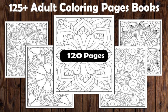 Adult Coloring Pages Books Illustration Pages de Coloriage AI Par Graphics Design Studio