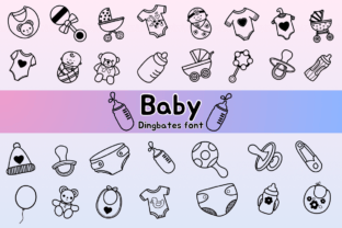 Baby Dingbats Font By Chonada 1