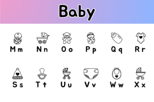 Baby Dingbats Font By Chonada 3