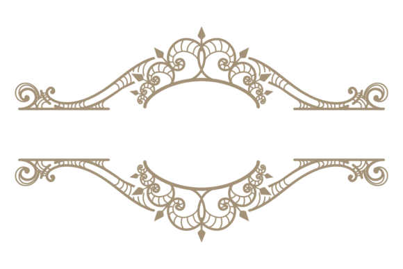 Bronze Wedding Emblem Template. Baroque Gráfico Ilustraciones Imprimibles Por vectortatu