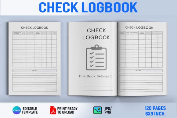 Daily Check Logbook | KDP Interior Grafika Wnętrza KDP Przez Book2Bees