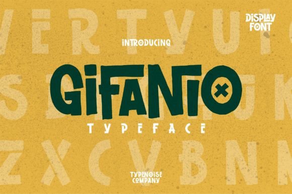 Gifanio Display Font By Typenoise