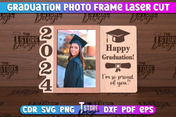 Graduation Photo Frame Laser Cut | CNC Graphic Crafts By The T Store Design