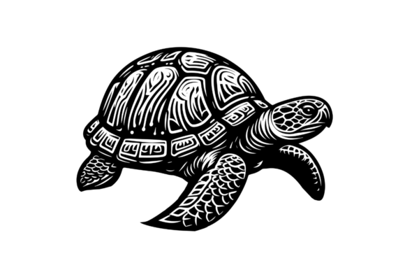 Turtle SVG Digital Download, Sea Turtle Grafika Ilustracje do Druku Przez Artful Assetsy