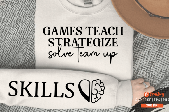 Games Teach Strategize Solve Team Up Sle Gráfico Designs de Camisetas Por Crafticy