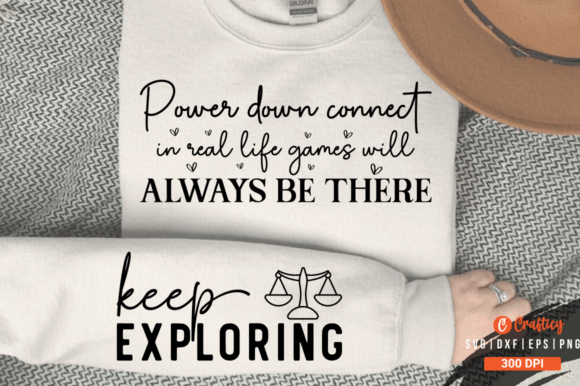 Power Down Connect in Real Life Games Sl Graphic T-shirt Designs By Crafticy