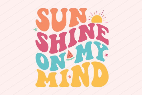 Summer Sunshine on My Mind Png Svg Beach Gráfico Manualidades Por Svg Box