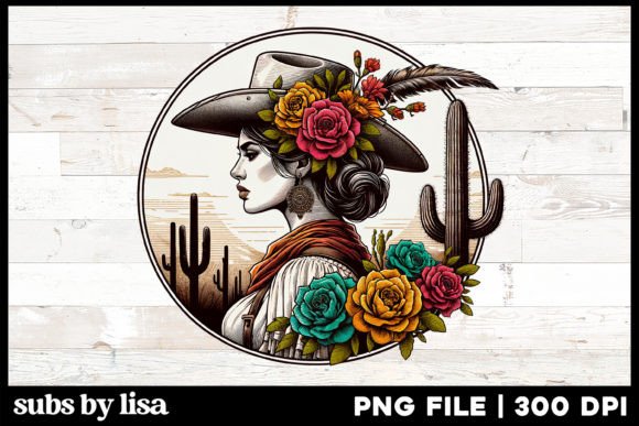 Western Sublimation Design PNG Graphic Illustrations By Lisa Smith