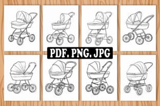 200 Baby Stroller Coloring Page for Kids Graphic Coloring Pages & Books Kids By PLAY ZONE 3