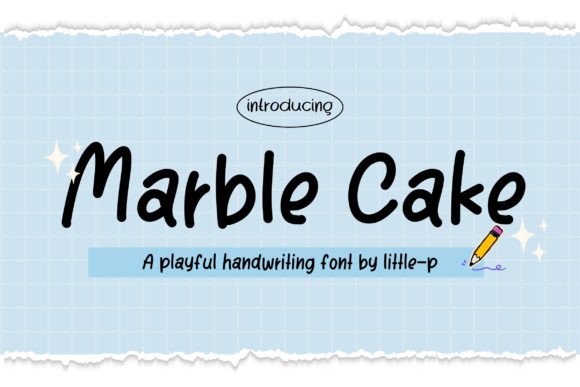 Marble Cake Polices Manuscrites Police Par Issie_Studio