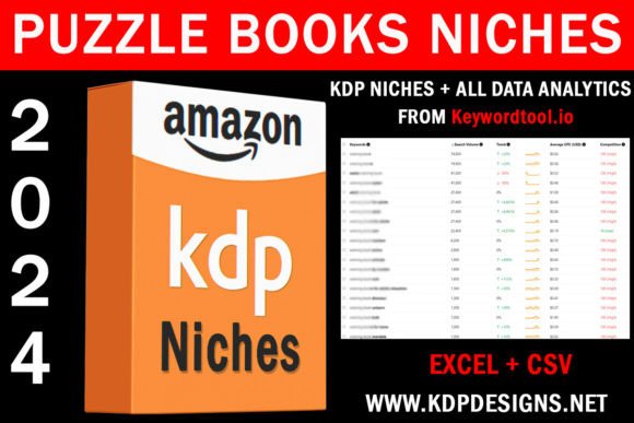 Amazon KDP Puzzle Book Niches 2024 Illustration Mots clés KDP Par KDP Designs