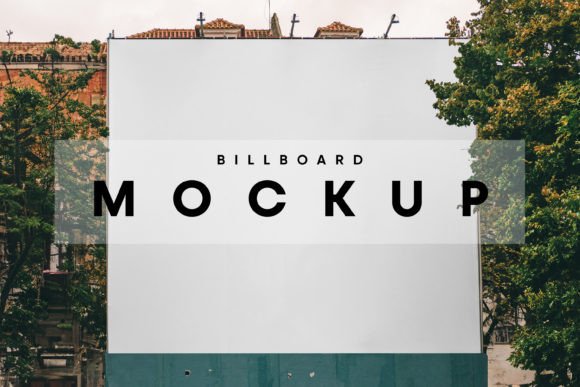 Freestanding Billboard Mockup Graphic Product Mockups By MockupForest