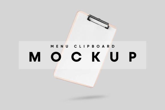 Levitating Menu Mockup Graphic Product Mockups By MockupForest