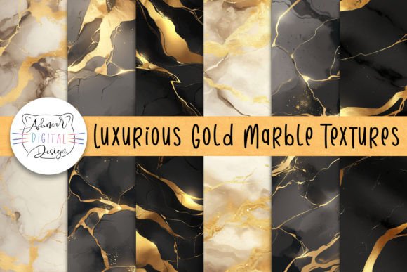 Luxurious Gold Marble Textures Graphic Textures By achmardigitaldesign