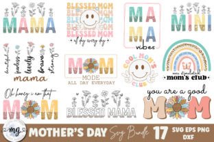 Mother's Day SVG Bundle Graphic Crafts By Moslem Graphics 1