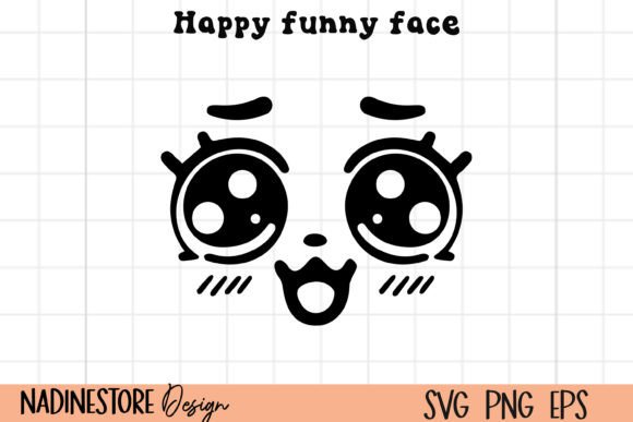 Smiley Face, Happy Face, Emoji Svg File. Graphic Crafts By NadineStore