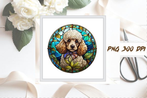 Cute Poodle Puppy Dog Sublimation Afbeelding Afdrukbare Illustraties Door Watercolor Designs