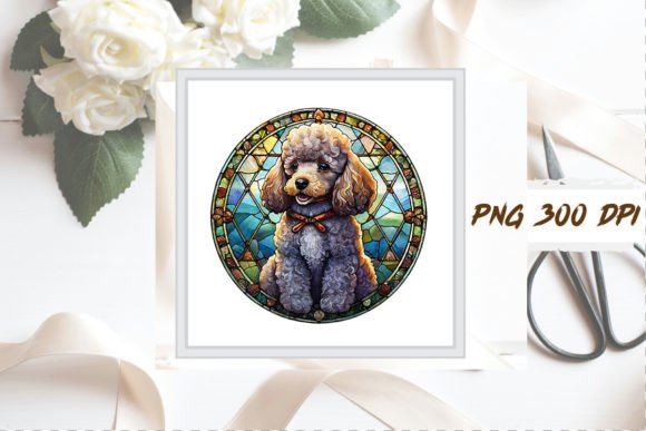 Cute Poodle Puppy Dog Sublimation Graphic Illustrations By Watercolor Designs