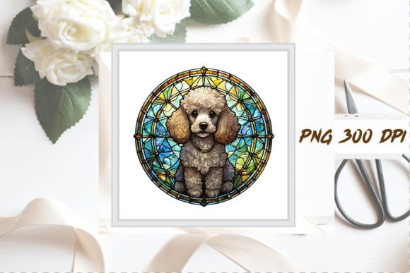 Cute Poodle Puppy Dog Sublimation Grafik Druckbare Illustrationen Von Watercolor Designs