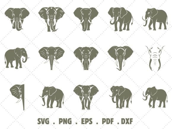Elephant Svg, Thai Elephant Svg Grafik Web-Elemente Von arthittm2