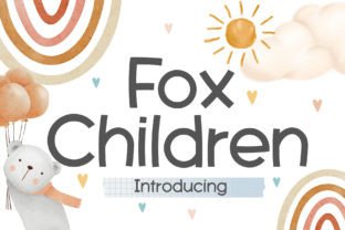 Fox Chidren Fontes Sans Serif Fonte Por Fox7 1