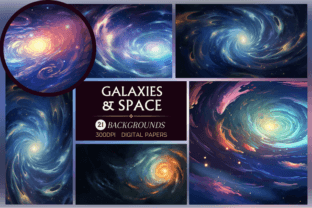 Galaxies - Backgrounds Graphic Backgrounds By Sahad Stavros Studio 1
