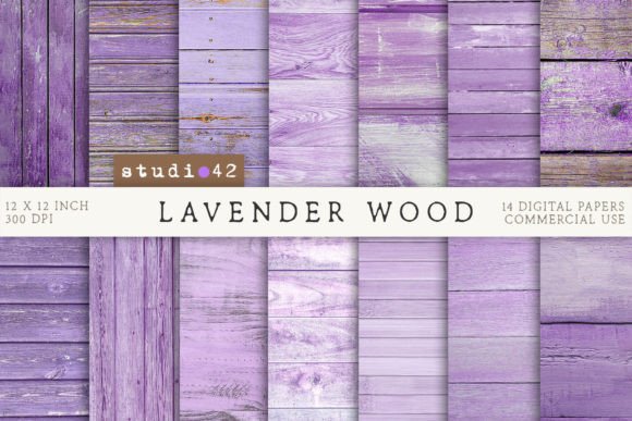 Lavender Wood Background Digital Papers Gráfico Texturas de Papel Por DreamStudio42