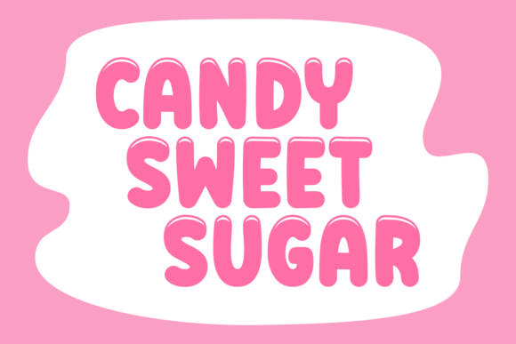 Candy Sweet Sugar Display Font By Riman (7NTypes)