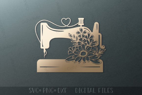 Old Vintage Sewing Machine SVG Cut File Graphic Crafts By CraftyKittyArt
