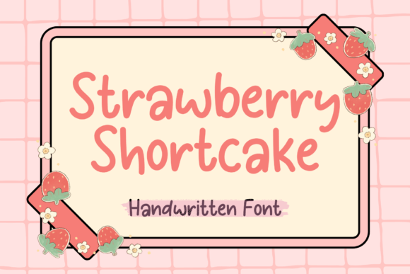 Strawberry Shortcake Fuentes Caligráficas Fuente Por Brown Cupple Fonts