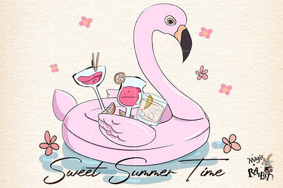 Summer Beach PNG Sublimation Gráfico Ilustraciones Imprimibles Por Magic Rabbit