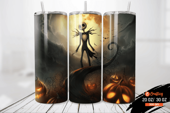 3D Jack Nightmare Before Tumbler Wrap Graphic Illustrations By Crafticy