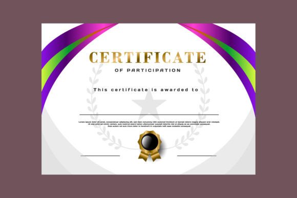 Certificate Template of Award Minimal Graphic Graphic Templates By Muhammad Rizky Klinsman