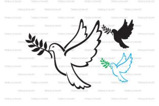 Dove of Peace Graphic Illustrations By TribaliumArt 1