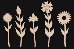 Laser Cut 20 Wildflower Svg Files Graphic 3D Flowers By ThemeXDigital 4