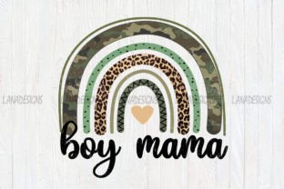 Leopard Camo Rainbow Mama of Boy Png Graphic Crafts By L.ANADesigns 2
