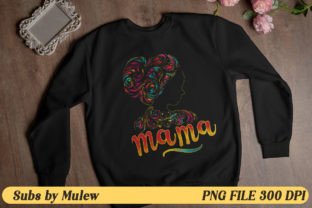 Whimsical Colorful Mama PNG Sublimations Grafika Rękodzieła Przez Mulew 17