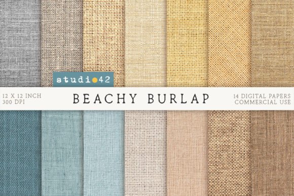 Beach Burlap Texture Backgrounds Illustration Textures de Papier Par DreamStudio42