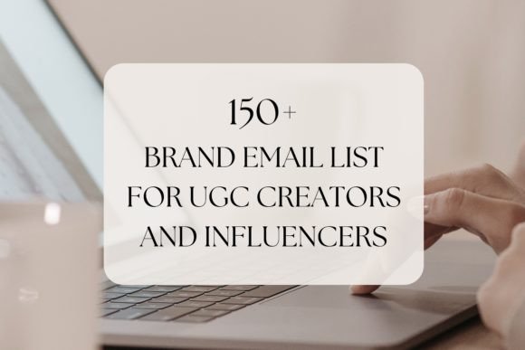 Brand Email List for UGC Creators and in Graphic Print Templates By Business Chic Studio