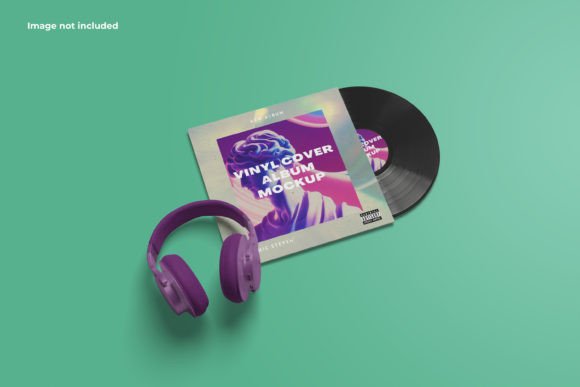 Colorful Vinyl Album Cover Mockup Graphic Product Mockups By Ian Mikraz