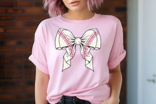 Coquette Baseball PNG Design, Pink Bow Graphic T-shirt Designs By TBA Digital Files 3