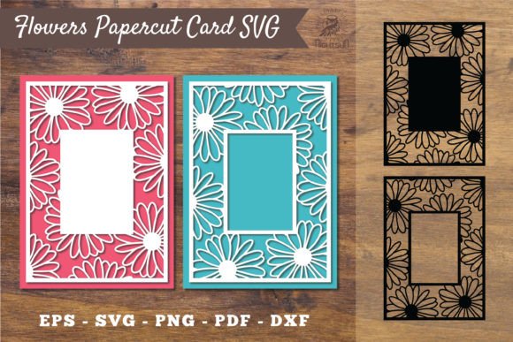 Daisy Flower Papercut Card SVG Graphic Crafts By NightSun