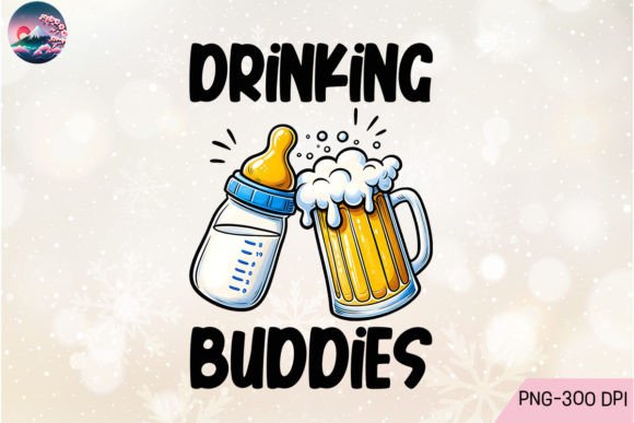 Drinking Buddies First Father's Day Png Gráfico Manualidades Por Cherry Blossom