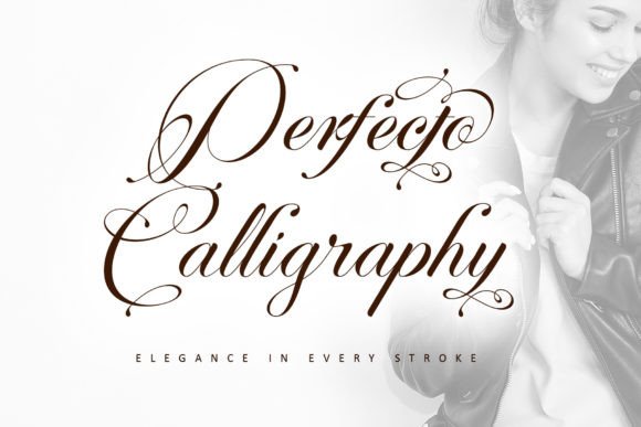 Perfecto Calligraphy Script Fonts Font Door thomasaradea