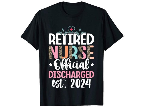 Retired Nurse Official Nurse T-Shirt Gráfico Diseños de Camisetas Por PODxDESIGNER