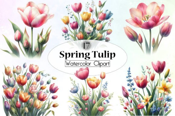 Spring Tulip Sublimation Graphic Illustrations By LibbyWishes