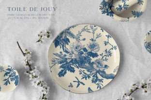 Toile De Jouy Vintage Floral Pattern 2 Graphic Patterns By Olya.Creative 3